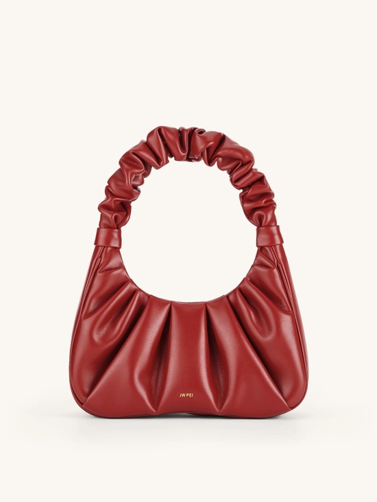 JW PEI Handbags - JW PEI Chili Red Gabbi Ruched Hobo Handbag Excellent Used Condition